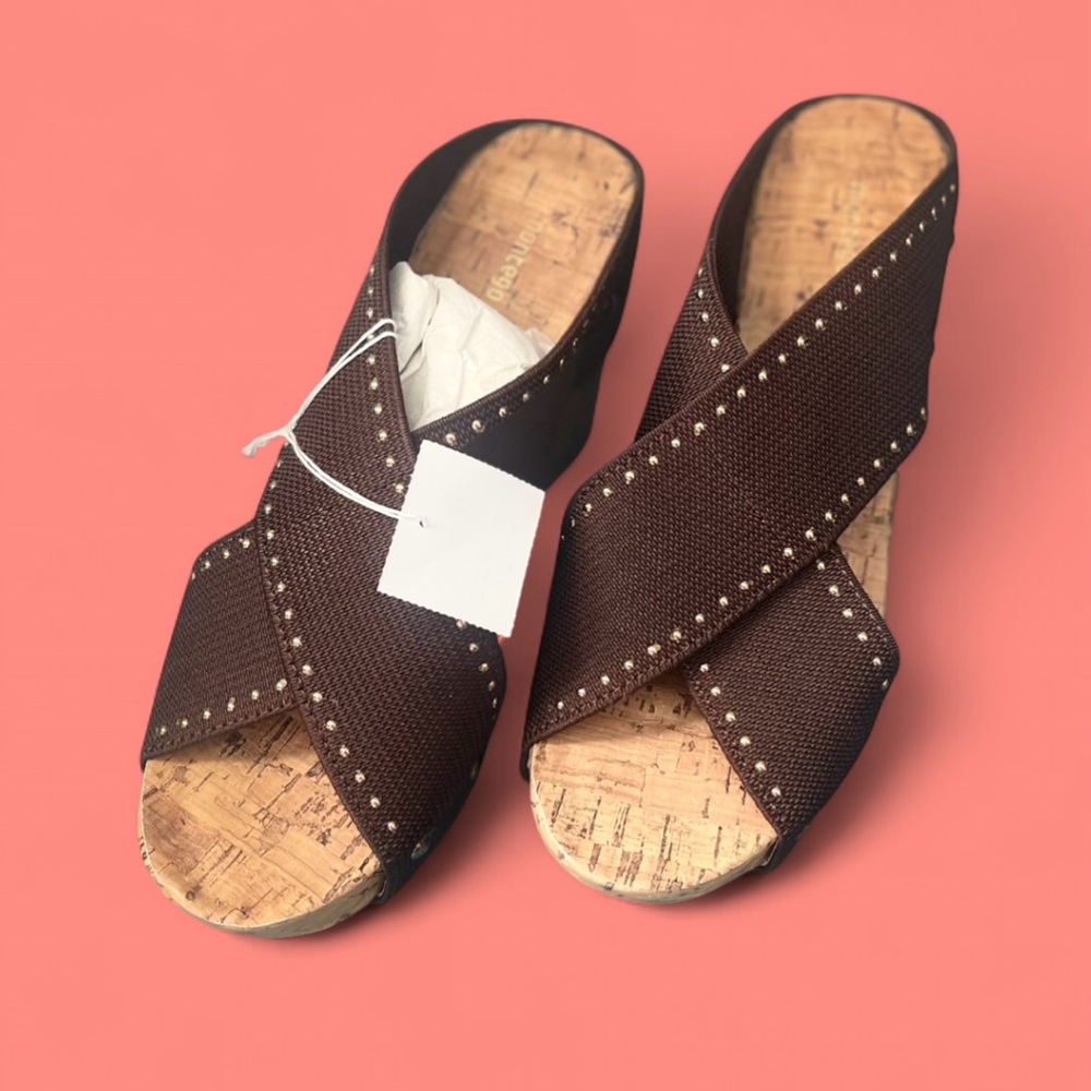 Brown Studded Women's Sandals